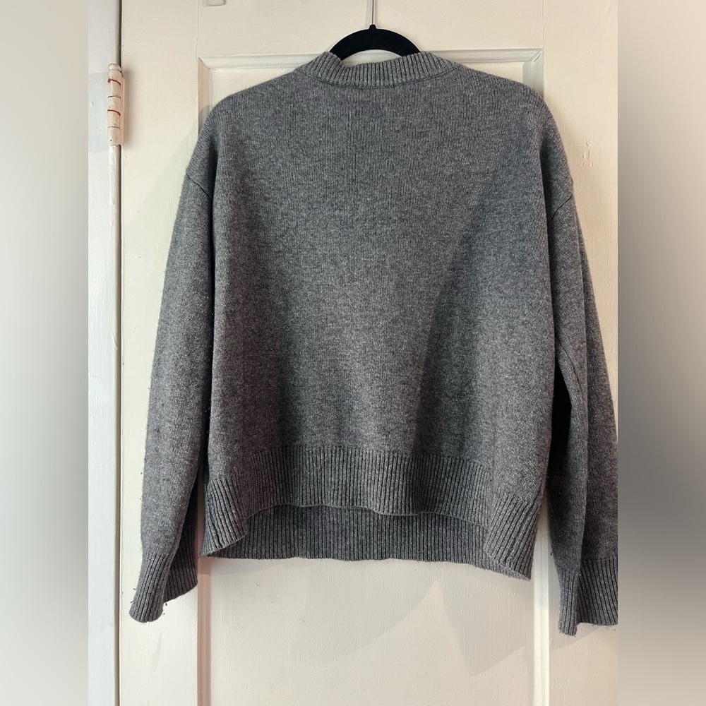 Rails Olivia Wool & Cashmere Charcoal Lace Up Swe… - image 8